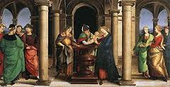 Presentació de Jesús al temple. Rafael (Urbino, 1483 – Roma, 1520). Oli sobre tela. Museus Vaticans de Roma